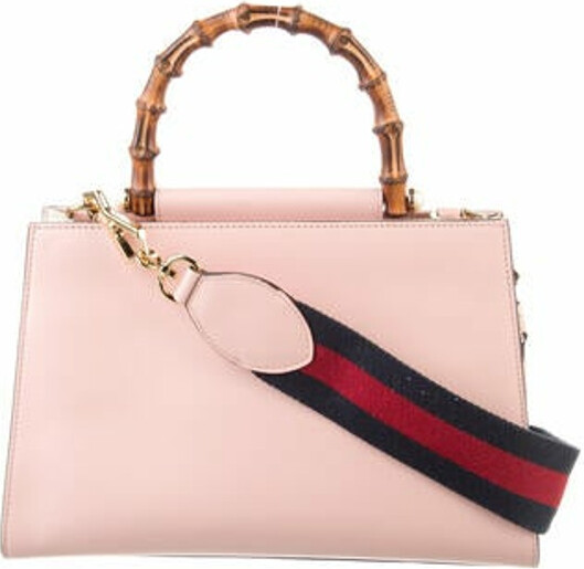 Gucci Small Nymphaea Bamboo Handle Bag ShopStyle