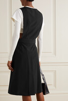 Thumbnail for your product : COMME DES GARÇONS GIRL Pleated Wool Midi Dress - Black