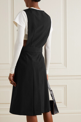 COMME DES GARÇONS GIRL Pleated Wool Midi Dress - Black