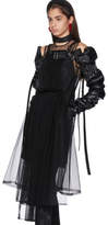 Thumbnail for your product : Noir Kei Ninomiya Black Tulle Buckle Dress