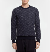 Thumbnail for your product : Maison Margiela Patterned Knitted Wool and Mohair-Blend Sweater