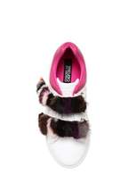 Thumbnail for your product : Colors of California Faux Leather Sneakers W/ Mink Fur