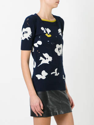Barrie floral knit T-shirt
