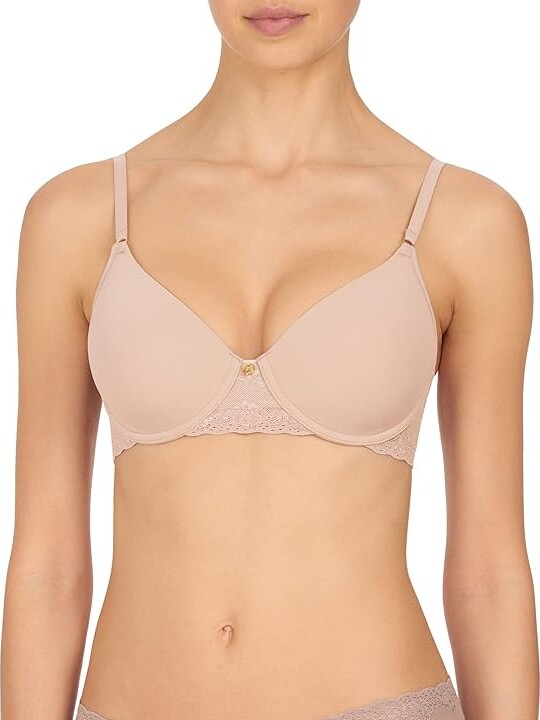 Natori Bliss Perfection Contour Underwire Women's Bra Light Mocha : 32DDD, Jersey/Lace/Nylon