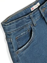 Thumbnail for your product : Levi's Frayed-Edge Denim Mini Skirt