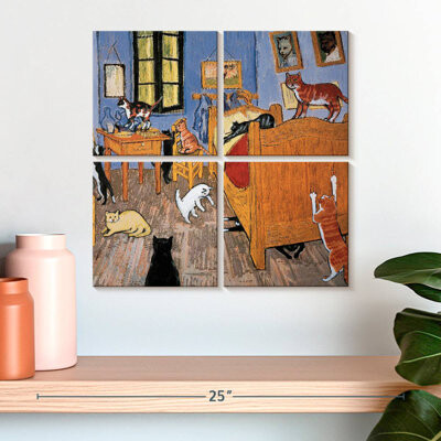 Ebern Designs Brampt Van Gogh Arles Cat