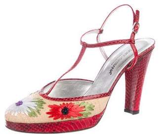 Dolce & Gabbana T-Strap Platform Sandals