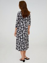 Thumbnail for your product : MANGO Ditsy Floral Midi Dress - Black
