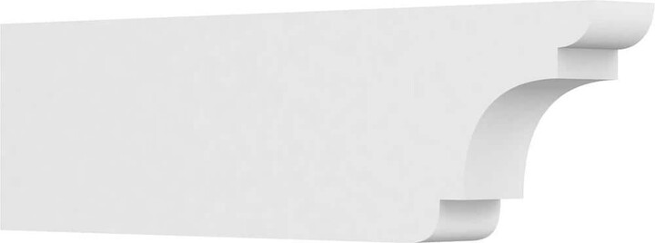 4 in. x 10 in. x 36 in. Standard New Brighton Architectural Grade PVC Rafter Tail Brace