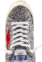 Thumbnail for your product : Golden Goose Deluxe Brand 31853 May Glitter and Leather Sneakers