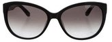 Thumbnail for your product : Ferragamo Snakeskin-Trimmed Cat-Eye Sunglasses w/ Tags