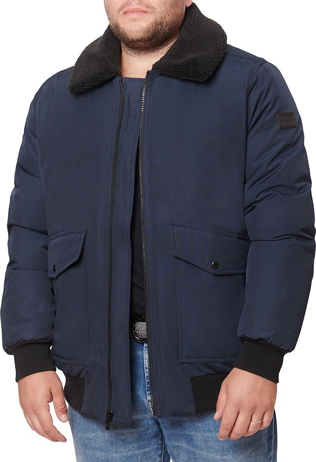 Sean John Faux ShearlingTrim WaterResistant Bomber Jacket ShopStyle