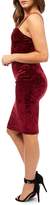 Thumbnail for your product : Jane Norman Cherry Red Velvet Strappy Dress