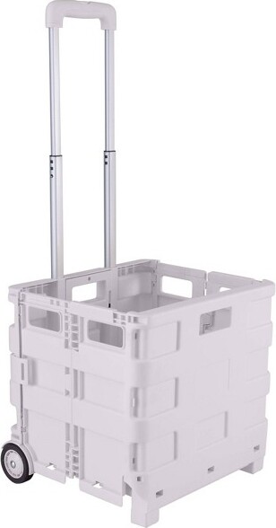 Simplify SimplifyPortableFoldingShoppingUtilityCartWhiteKennedyInternational:FoldableGrocery&UtilityCartwithWheels