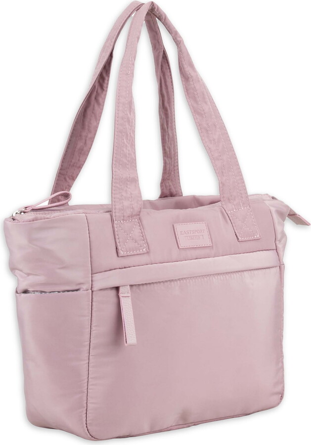 Eastsport Limited Mini Soft Puffy Tote, Purple