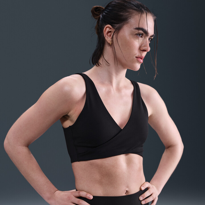 Nike Women's One Light-Support Padded Sports Bra in Black | HQ2813-010