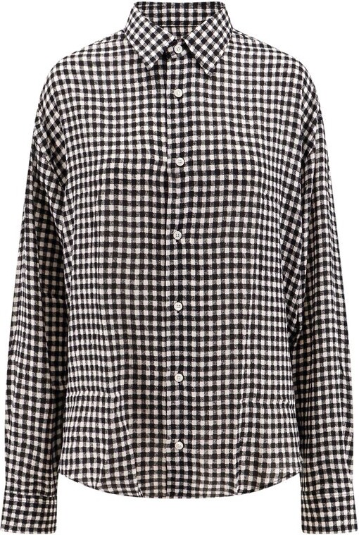 Ami Vichy Motif Buttoned Shirt