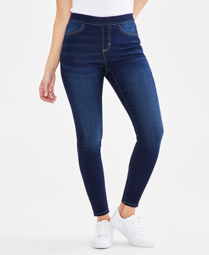 Style&Co. Style & Co Petite Mid-Rise Pull On Jeggings, Created for Macy's -  ShopStyle Jeans