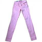 Thumbnail for your product : J Brand Pink Cotton Trousers