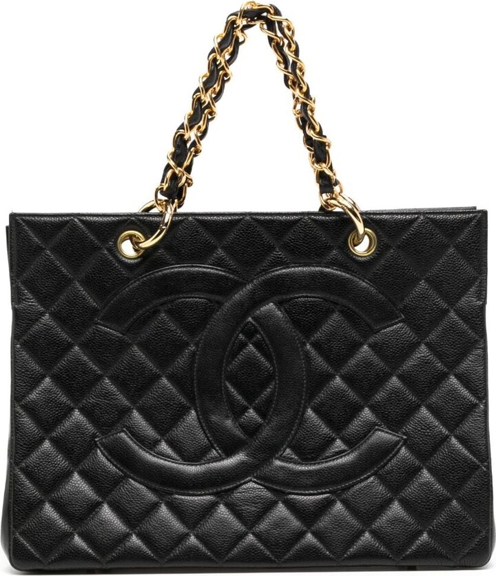 Chanel Pre Owned 1998 CC Jumbo tote bag - ShopStyle