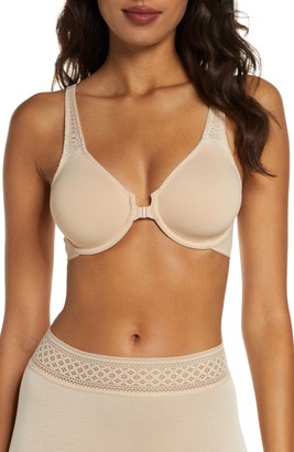 Leading Lady Lora Wire Free Shimmer Back Smoothing Lace Bra