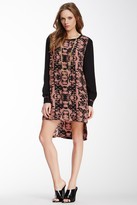 Thumbnail for your product : Autograph Addison Hi-Lo Printed Silk Dress