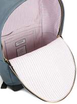 Thumbnail for your product : Thom Browne Backpack With Red, White And Blue Leather Stripe In Mackintosh