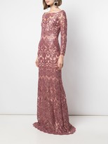 Thumbnail for your product : Tadashi Shoji Eve sequin embroidered gown