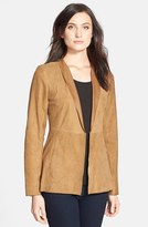 Thumbnail for your product : Eileen Fisher Shawl Collar Goatskin Suede Jacket (Online Only)