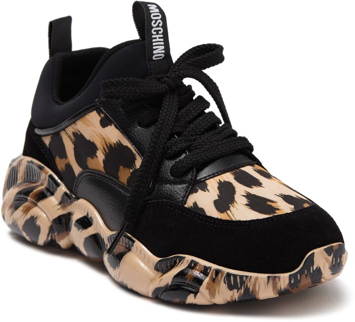moschino leopard sneakers