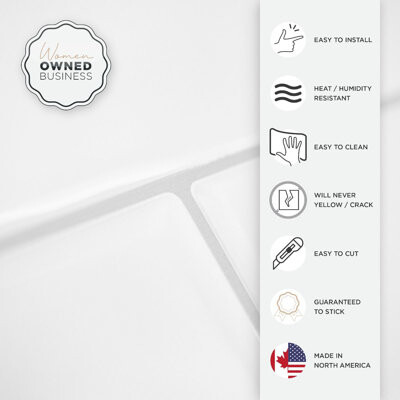 Smart Tiles Peel and Stick Gel Backsplash Oslo Tile 11'' x 22'' (Set of 2)