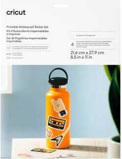 Cricut® Clear US Letter Waterproof Sticker Set