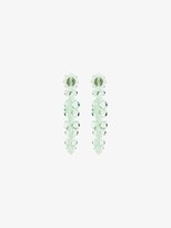 Thumbnail for your product : Simone Rocha Green Crystal Flower Drop Earrings