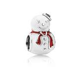Thumbnail for your product : Pandora Happy snowman charm