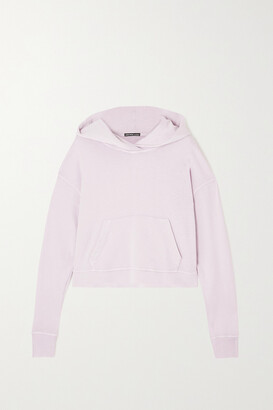 James Perse Cropped Supima Cotton-terry Hoodie