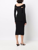 Thumbnail for your product : Coperni Cut-Out Ribbed-Knit Dress