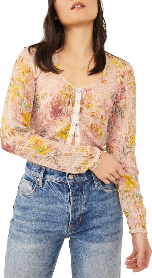 Free People Floral Top | Shop The Largest Collection | ShopStyle