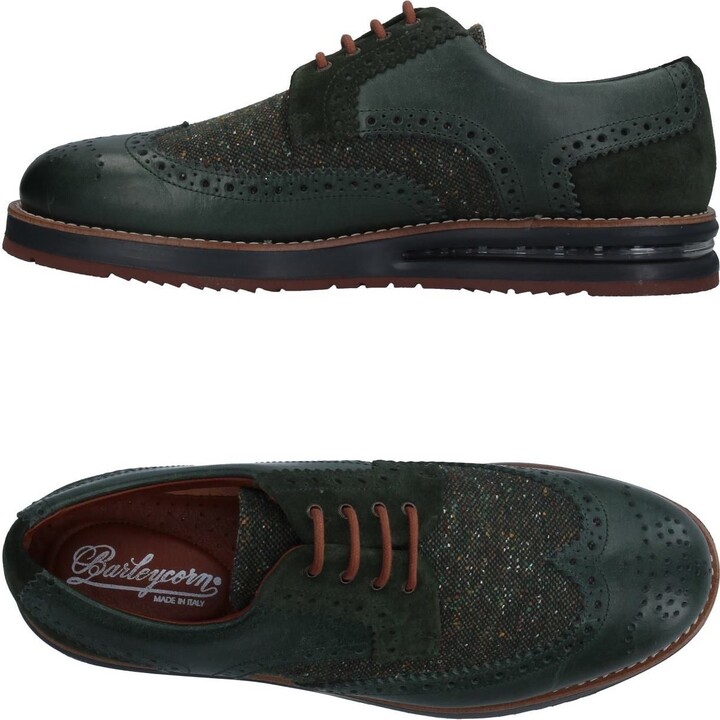 Barleycorn Lace-up Shoes Dark Green - ShopStyle