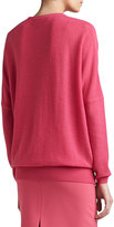 Thumbnail for your product : Soca Links Wool-Cashmere Knit Batwing-Sleeve V-Neck Sweater