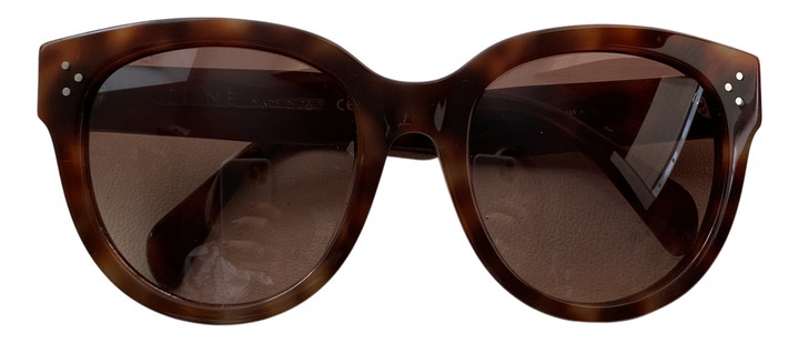 Celine New Audrey Brown Plastic Sunglasses