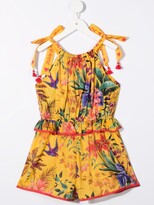 Thumbnail for your product : Zimmermann Kids Tropicana tie playsuit
