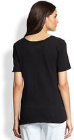 Thumbnail for your product : Current/Elliott The Pocket Cotton Scoopneck Tee
