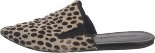 Jenni Kayne Ponyhair Mules Neutrals Animal Print Pointed-Toes