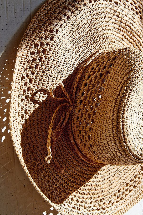 Kimchi & Blue Kimchi Blue Open Weave Floppy Straw Hat ShopStyle