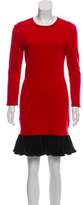 Thumbnail for your product : Guy Laroche Virgin Wool Knee-Length Dress Red Virgin Wool Knee-Length Dress