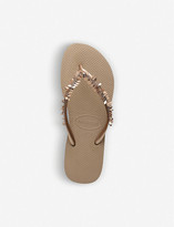 Thumbnail for your product : Havaianas Slim embellished rubber flip-flops