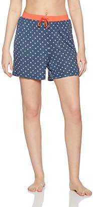 Beedees Women's BeeSweet HW 2170 Shorts Pyjama Bottoms, Multicoloured (BLUE - DARK COMBINATION), 36 (Manufacturer size: S 36/38)