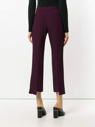 Versace tailored slit trousers
