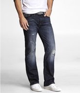 Thumbnail for your product : Express Rocco Thick Stitch Slim Fit Boot Cut Jean