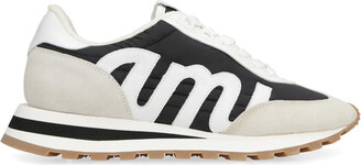 andie　　ami alexander mattiussi Ami Alexandre Mattiussi Ami Rush Leather And Fabric Low-Top